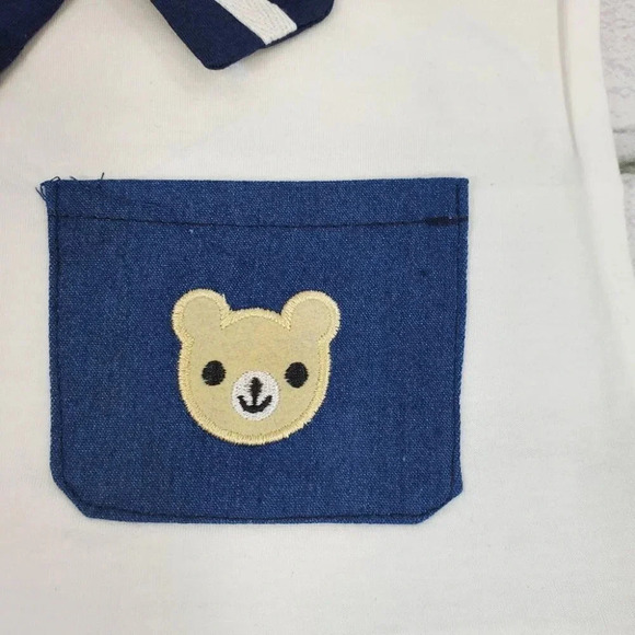 Blue Mini Sailor Set Baby Boys 2 pcs Outfit. T-Shirt and Shorts Baby Boys Set. - Picture 7 of 12